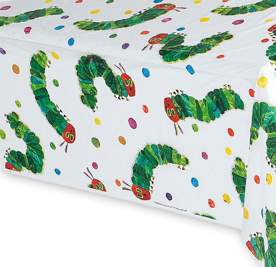 The Hungry Caterpillar Character Printed Plastic Table Cover 100-Ft x 40" W Party Roll