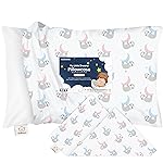 KeaBabies Toddler Pillowcase 13x18 - Organic Cotton Toddler Pillowcase for Kids, Boys, Girls, Soft & Durable Cotton Cover for Miniature Sleepy Pillows,Cute Colors,Pillow Sold Separately (Moon Sloth)
