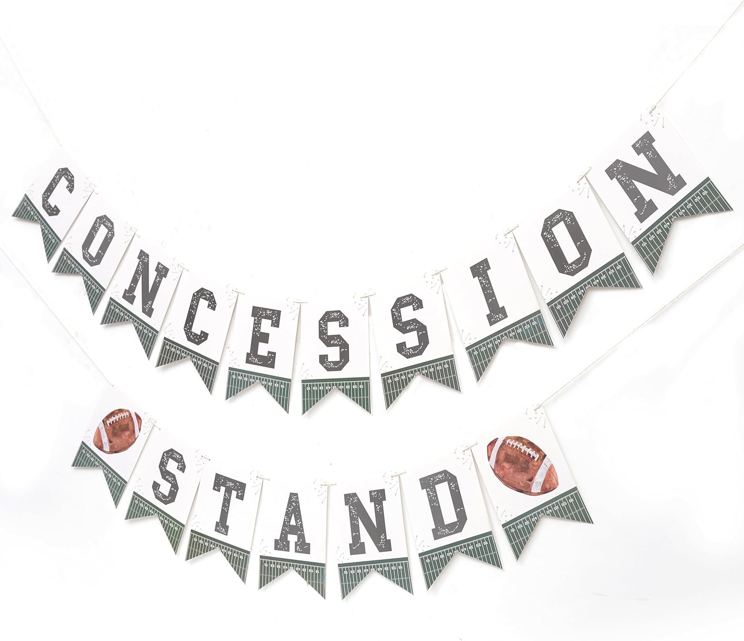 Concession Stand Football Banner - First Year Down Birthday Party Decoration, Sports Theme Party Supplies for Boy, Tailgating Party Concession Stand Sign Decoration