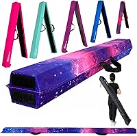 Vista 12 de MARFULA Viga de Gimnasia Plegable de 6 PIES / 8 PIES / 9 PIES Viga de Equilibrio de Espuma para Suelo - Extra Firme - Cubierta de Gamuza - Parte