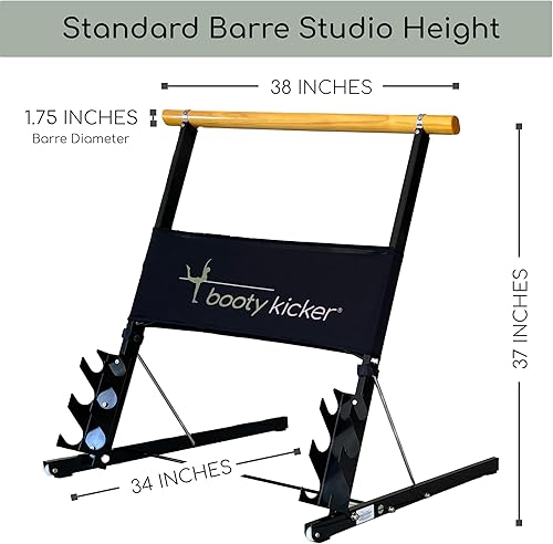 Miniatura 4 de Home Fitness Exercise Equipment for Barre, Ballet, Abs, Arms, Strength & Cardio - Freestanding Strong Stable Design for Pushing & Pulling Excercises