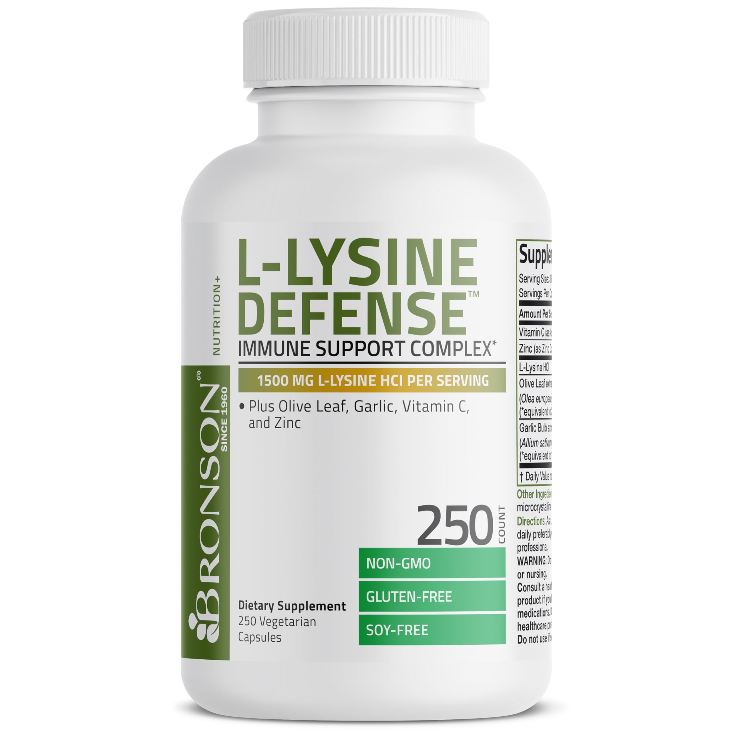 Amazon.com: Bronson L-Lysine Defense Immune Support Complex 1500