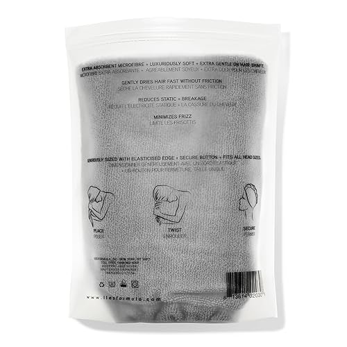 Miniatura 2 de ILES FORMULA Toalla turbante para el cabello, toalla de microfibra ultrasuave para el cabello de secado rápido, control del encrespamiento y