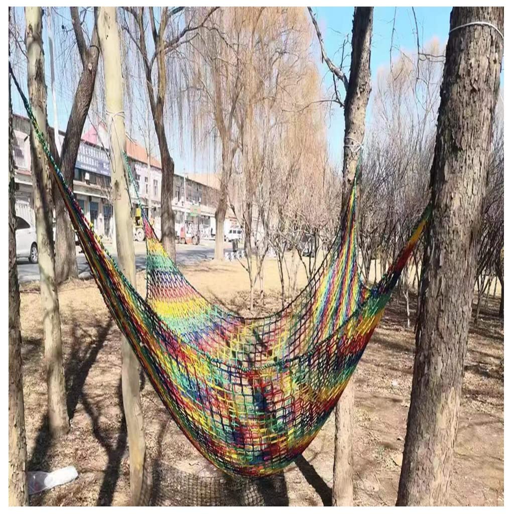 GTHTUHFD Climbing Cargo Net Playground Climbing Cargo Net Polyester Double Layers Cargo Net Climbing For Kids Backyard Tree House Rope Bridge Net Double Layers,3X3m