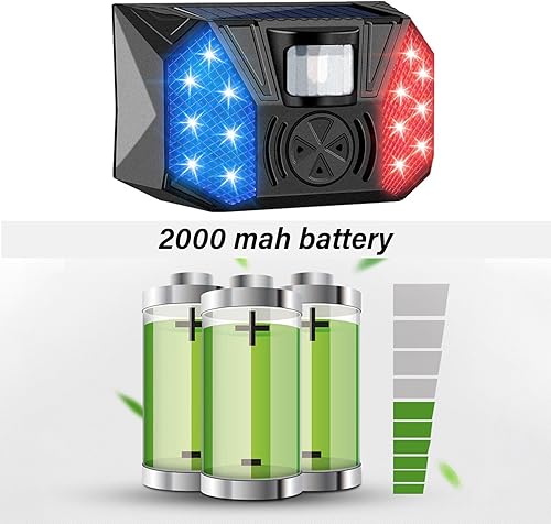 Miniatura 6 de Solar Powered Security with Motion Detection and Flashing Lights for Outdoor Alert Home Farm Agricultural Solar Alarm Systems