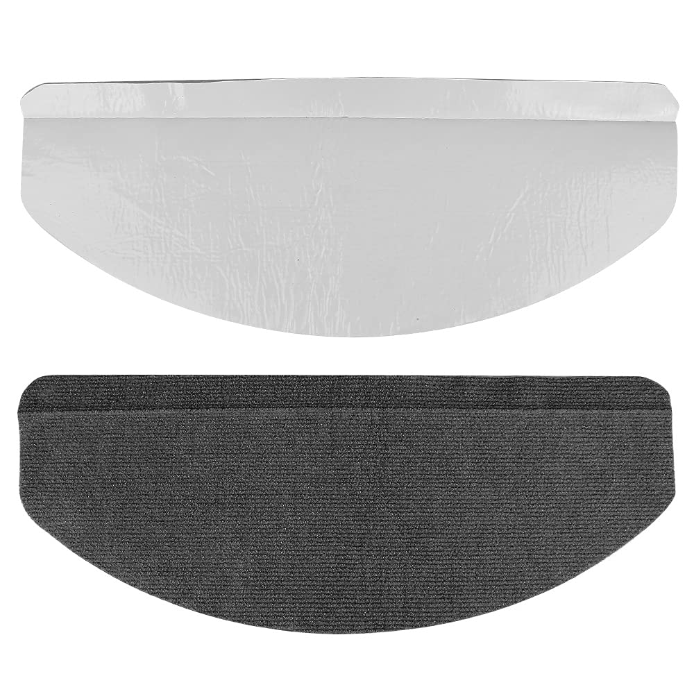 Lot de 15 Tapis Escalier Antidérapant pour Intérieurs et Extérieurs,Tapis D'escalier Polyester&Caoutchouc Fond, Couvre Marche Escalier en Moquette pour Enfants,Personnes âgées et Animaux Domestiques