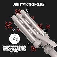 Vista 6 de Remington Trendology - Juego de varitas rizadoras multiestilizador 5 en 1 con cepillo redondo de cerámica y 4 varitas de cerámica intercambiables