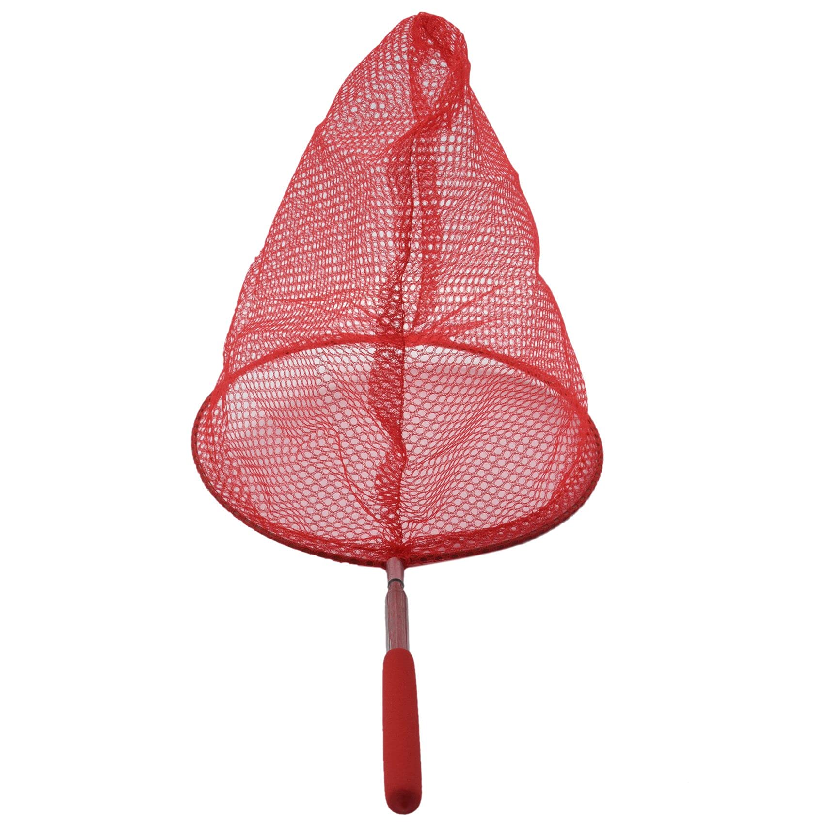 Evenden Filet papillon extérieur en acier inoxydable - Outil télescopique extérieur - Filet portable - Rouge