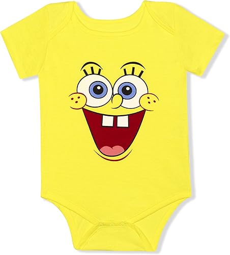 Nickelodeon Bob Esponja Pantalones Cuadrados Happy Face Baby Romper Niños o Niñas