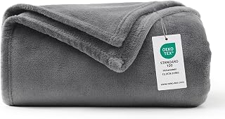wavve Cuddly, Fluffy Blanket, Fleece Blanket, Sofa Blanket, Warm Home Blanket, Couch Blanket, Soft Sofa Throw, XL, 150 x 200 cm, Grey 150x200cm Gray