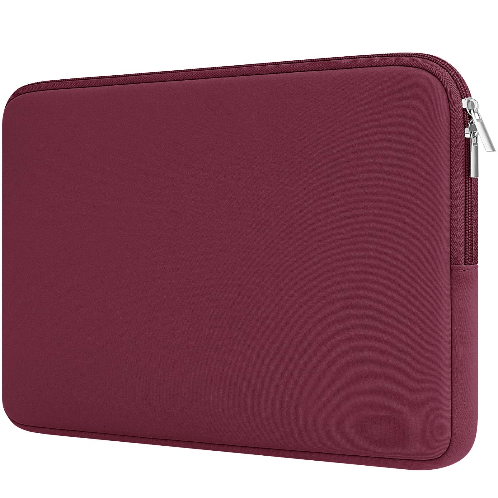 RAINYEAR Custodia protettiva per laptop da 14 pollici con fodera morbida e imbottitura, compatibile con Notebook e Chromebook da 14 pollici, MacBook Air da 15 pollici M2 M3 M4 M5, Rosso