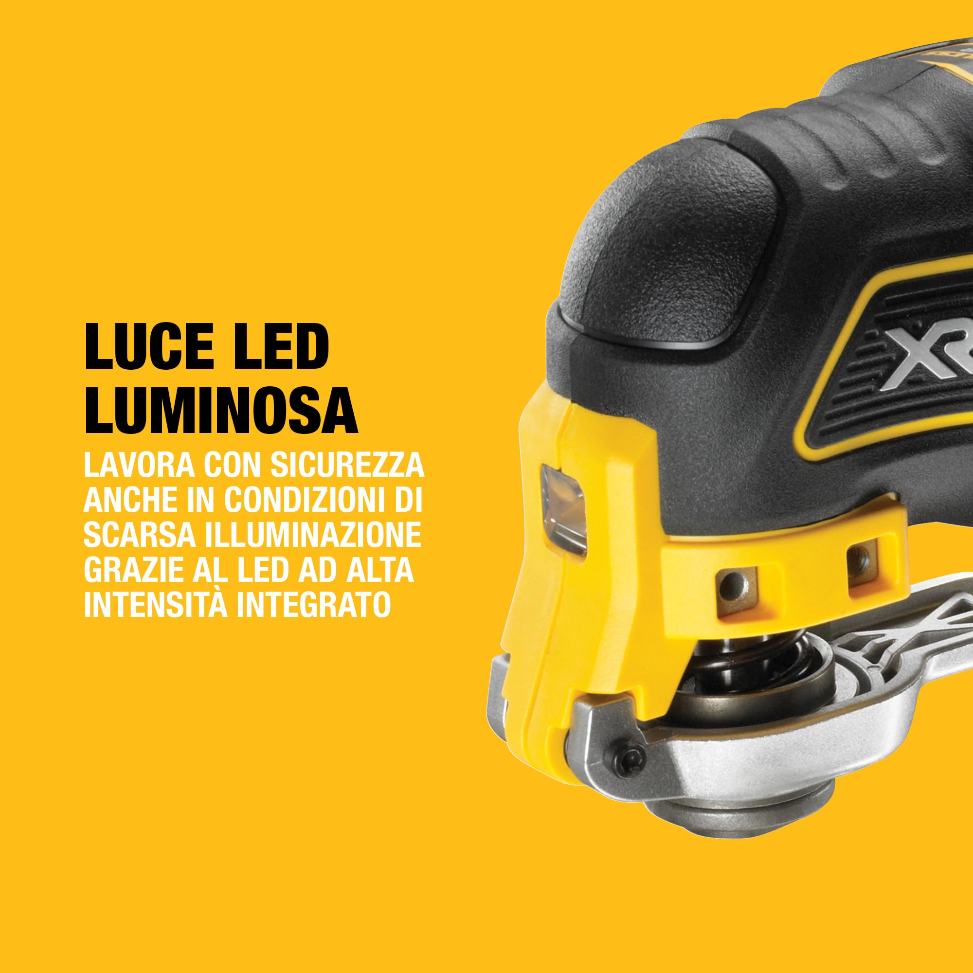 DEWALT Utensile oscillante senza spazzole 18V XR, in valigetta T-STAK senza batterie e caricabatteria, solo corpo macchina, DCS355NT-XJ