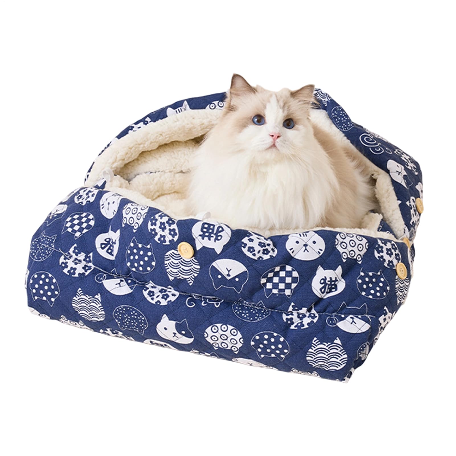 Lit chaud pour chat thermique contre le froid du carrelage de la maison