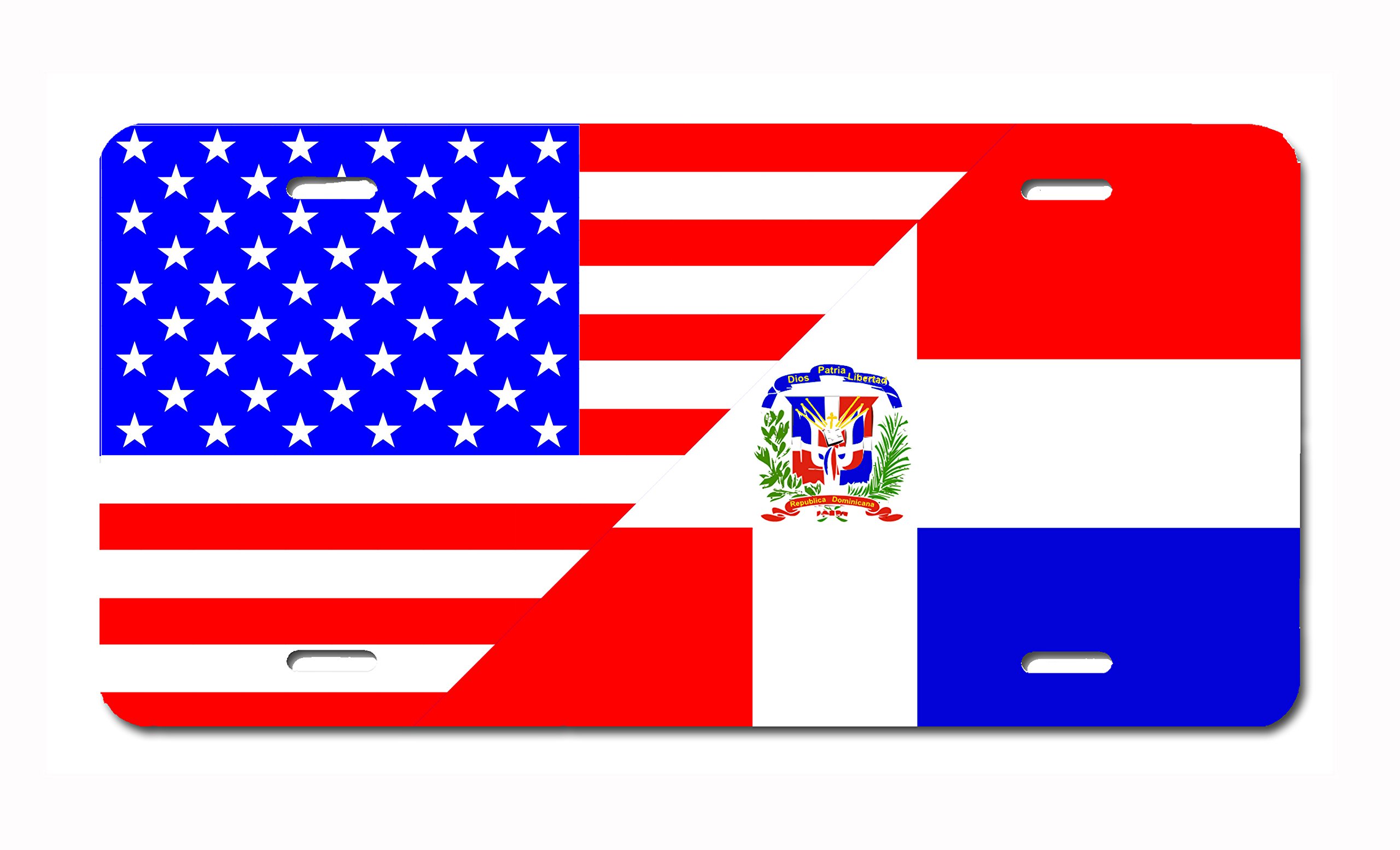 Caribbean Nations National Flag Novelty/Vanity License Plates (Dominican American)