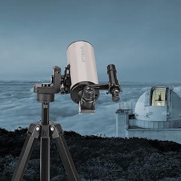 Maksutov-Cassegrain Telescope, Mak70 Telescopes for Adults Kids 1000mm Focal Length 70mm Objective Lens, Beginners Astronomy Telescope with Slow Motion Gimbal Tripod