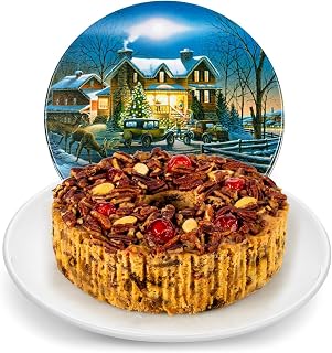 Original Fruitcake in Holiday Tin, Grandma's Old Fashioned Fruit and Nut Freshly Made, Brandy, Bourbon and Rum Fruitcake, Est. 1917 (48 oz Tin)