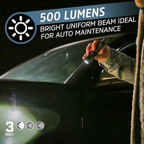 Miniatura 2 de Energizer A-500 Linterna recargable, cortador de cinturón de seguridad automático y rompevidores, IPX4 resistente al agua, batería y cable USB