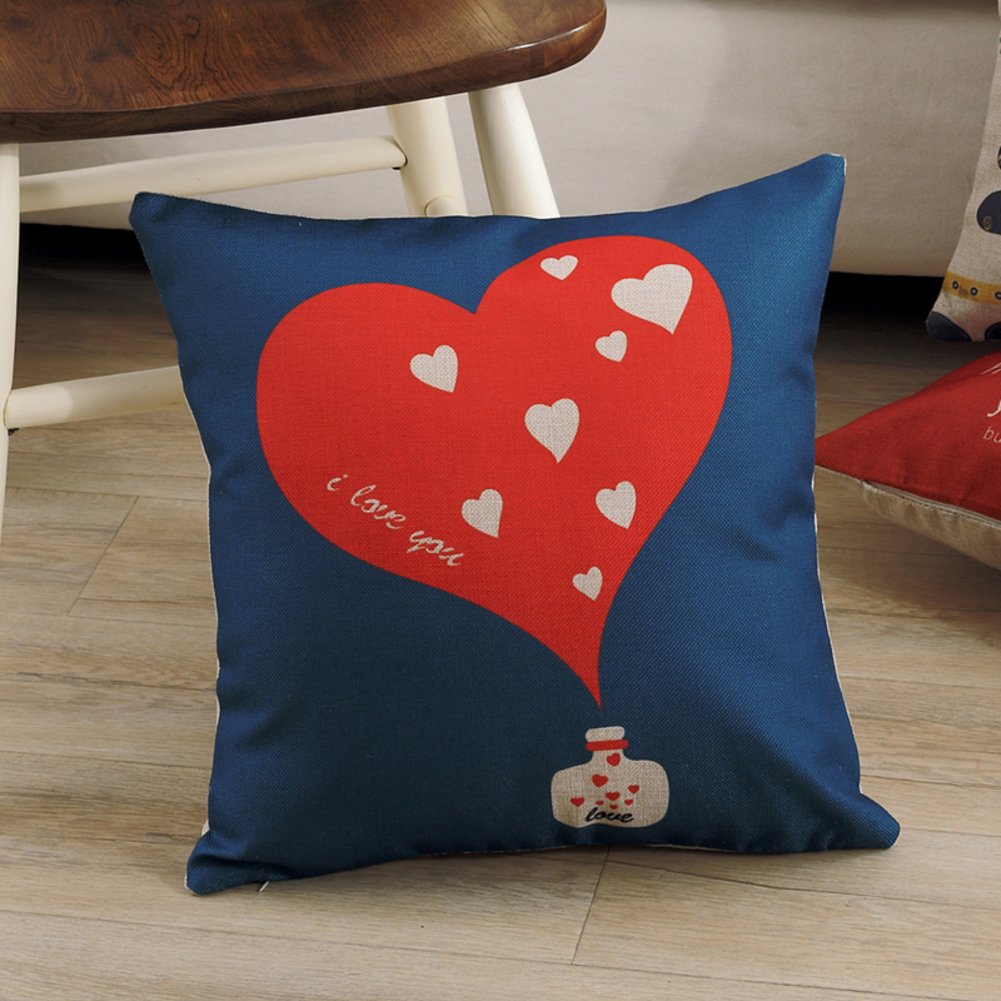 Coussin de canapé minimaliste en coton version B taie oreiller moderne 40x40 cm