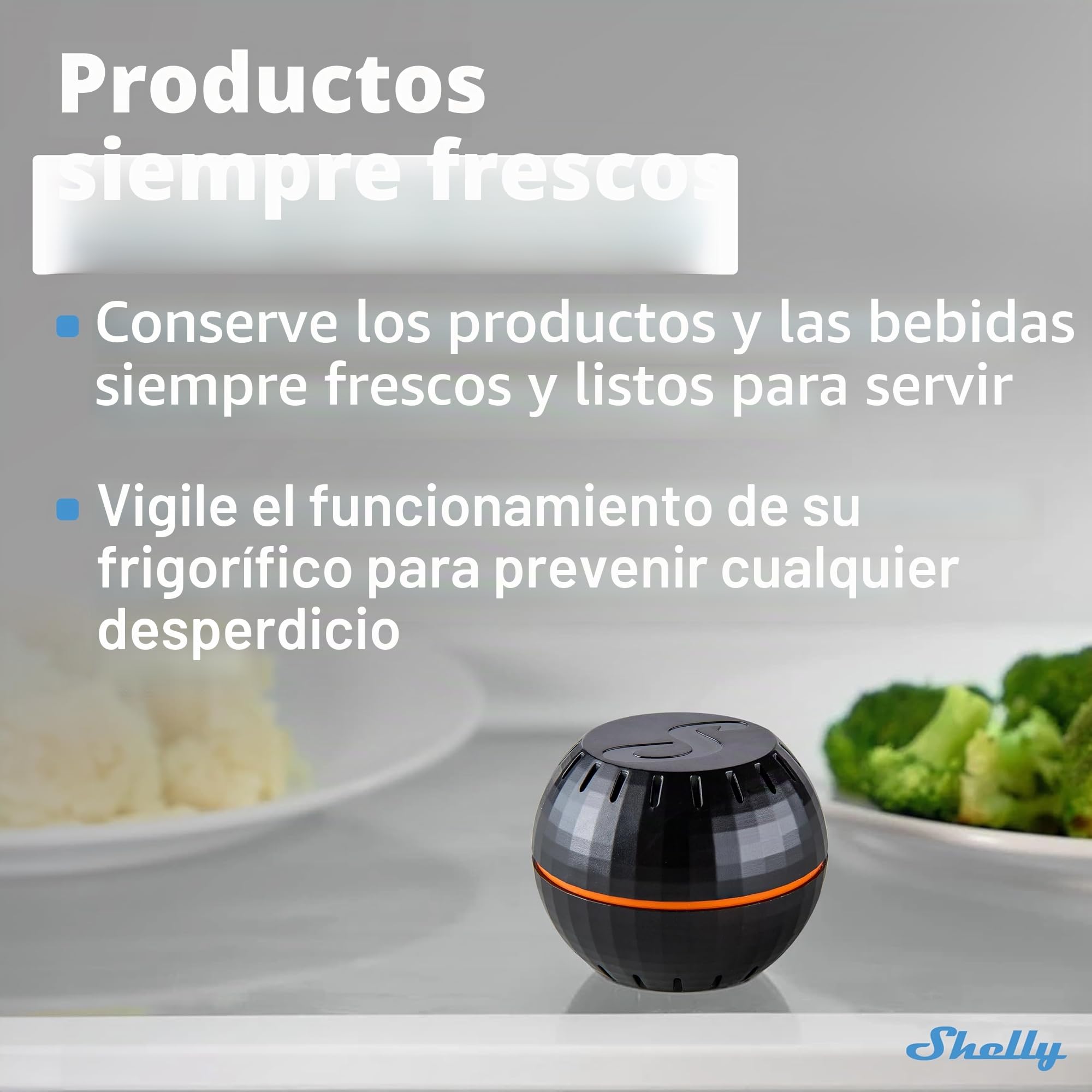 Shelly H y T detectan el estado de temperatura y humedad, configuración con aplicación Shelly, Negro