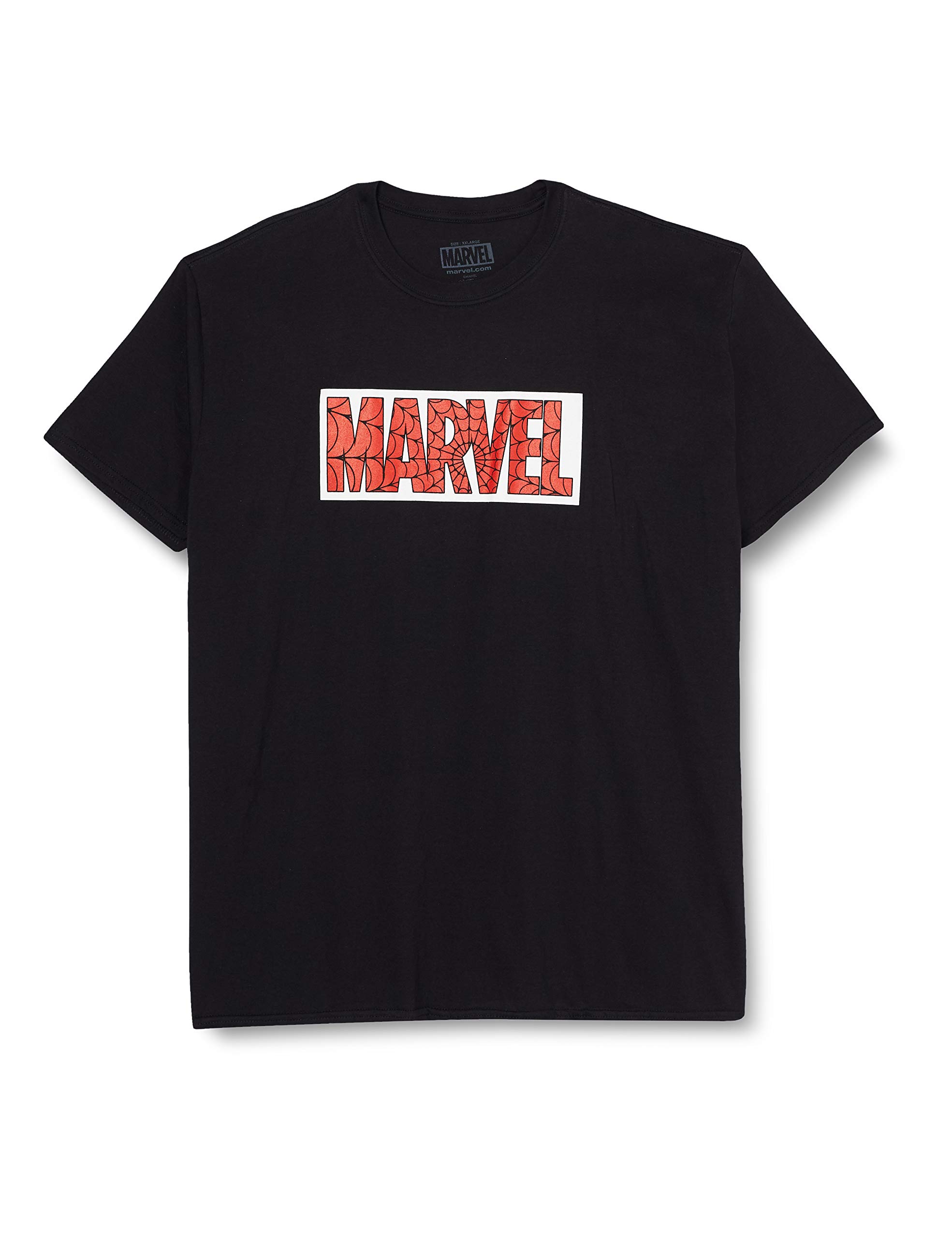 Marvel Men's Marvel Web T Shirt, Black, M UK