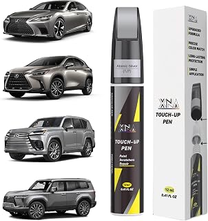 Atomic Silver(1J7) for Lexus Touch Up Paint, Car Scratch Remover for Nicks and Chips Repair, 2-In-1 Quick & Easy Fix Car Scratch Repair Kit with Exact Color-Matched