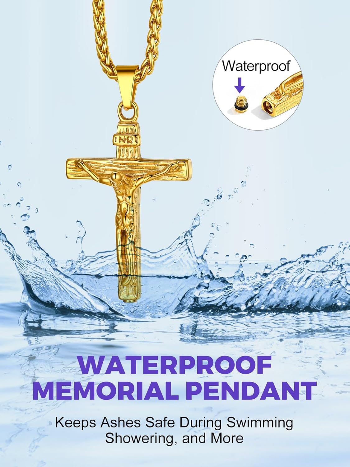 Richsteel Urn Necklaces for Ashes for Women Men Cremation Pendant Necklace for Ashes Stainless Steel Memorial Jewelry - Image 4