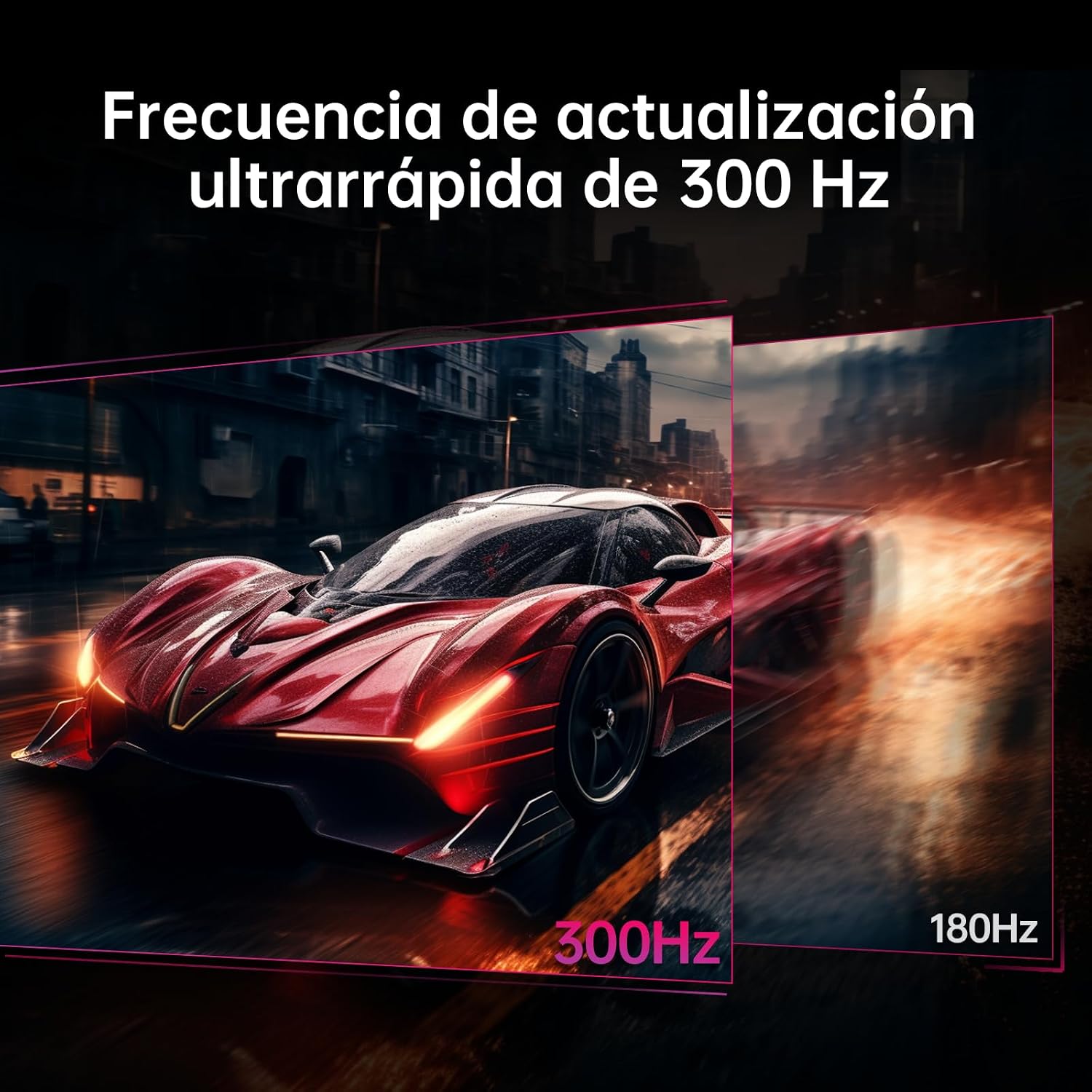 KTC Mnotior Gaming 25 Pulgadas | 300Hz | FHD 1080P | Fast IPS Panel | 1ms | Adaptive-Sync | HDR10 | 119% sRGB | HDMI x2, DP x1 | Soporte Giratorio y Ajustable en Altura | VESA 100 * 100mm 4