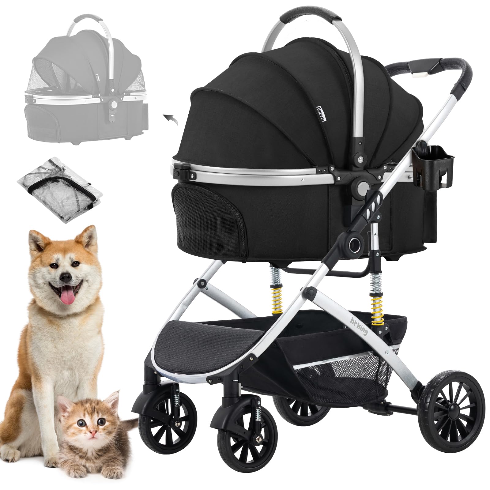 Amazon.co.jp: LPOTIUS ペットカート 分離型 折りたたみ 3way 犬用