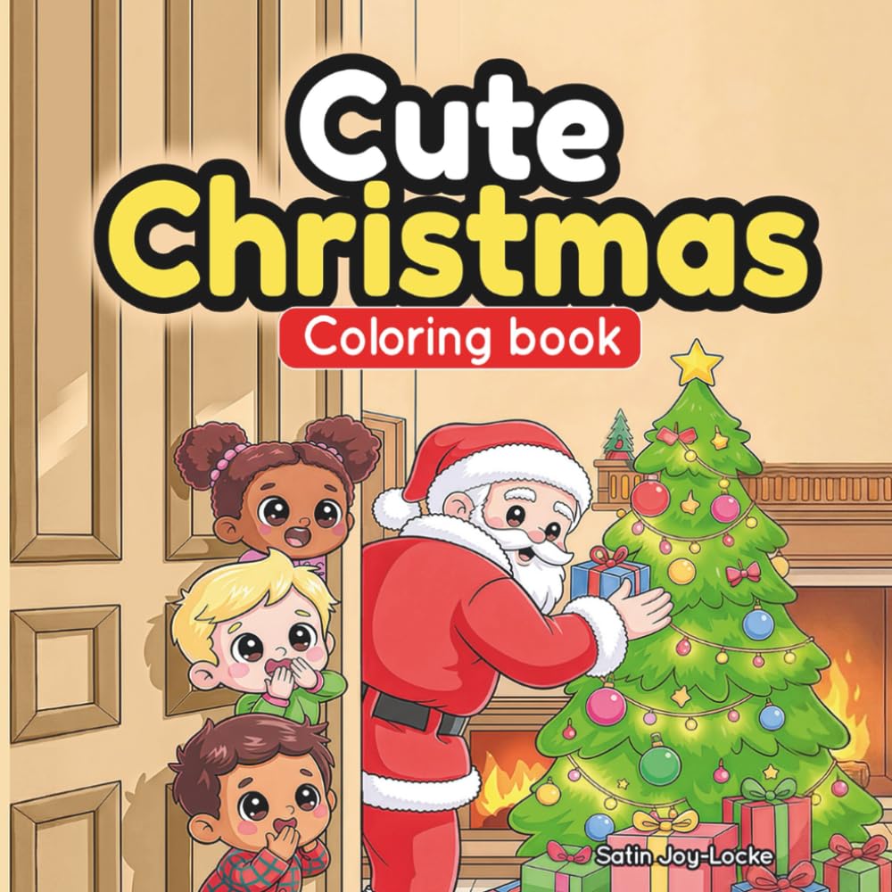 Cute Christmas Coloring Book: Adorable Holiday Characters and Winter Fun