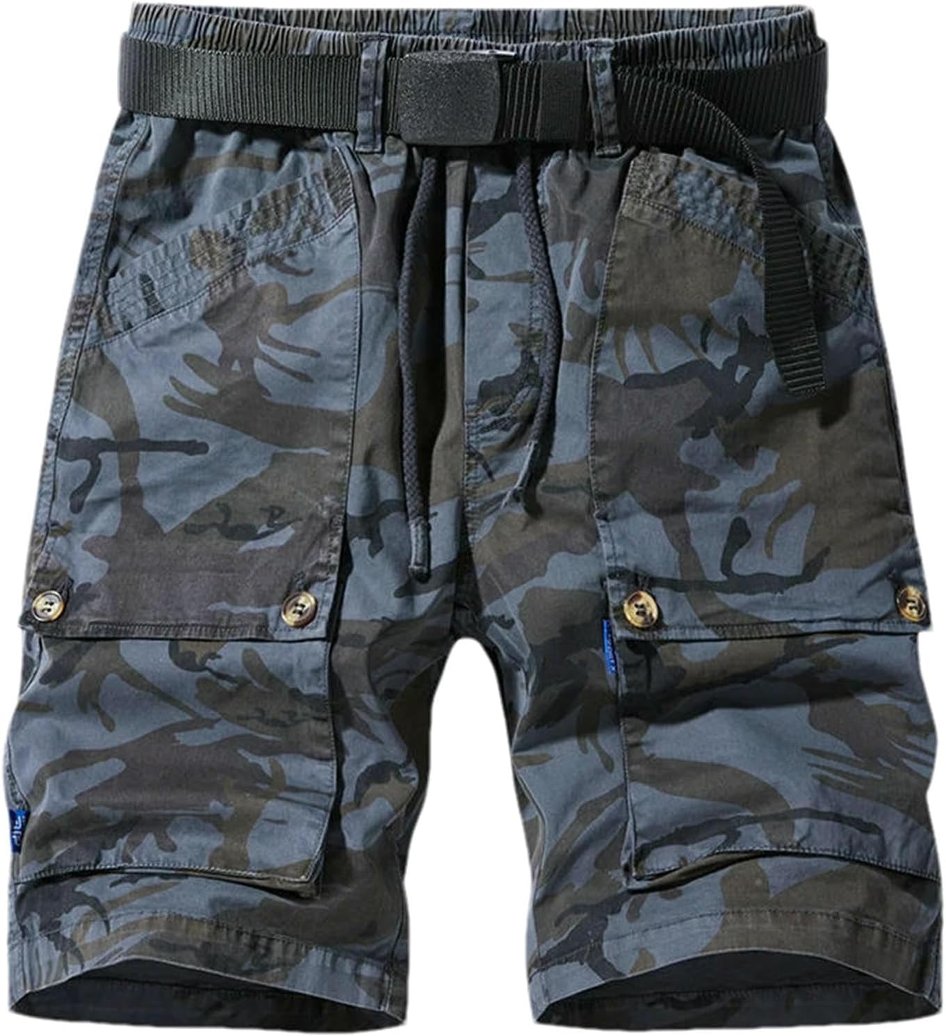 JXQXHCFS Summer Streetwear Mens Shorts Casual Camouflage Printed Loose Straight Cargo Shorts Men Daily Short Pants Man