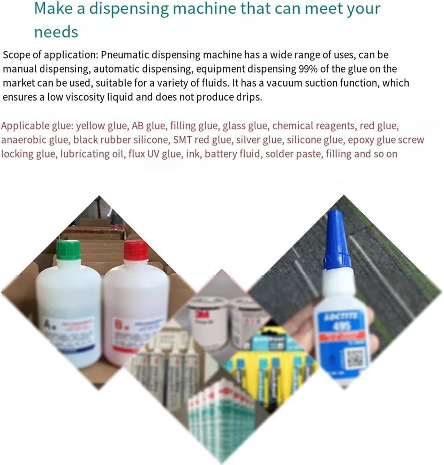 Digital Display Glue Dispenser, Automatic peristaltic Glue Dispenser, Manual/Automatic Mode, Component Automatic Timing Function