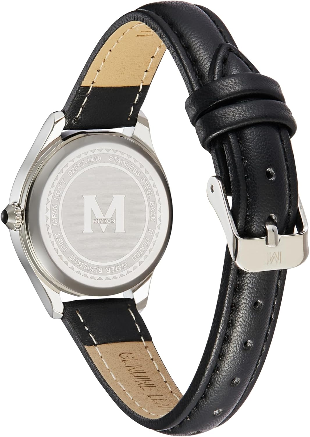 Miykon Minimalist Vintage Watches for Women – Small Dainty Cute Ladies Analog Watch with Genuine Leather Strap – Japanese Quartz, Waterproof to 100ft - Image 9