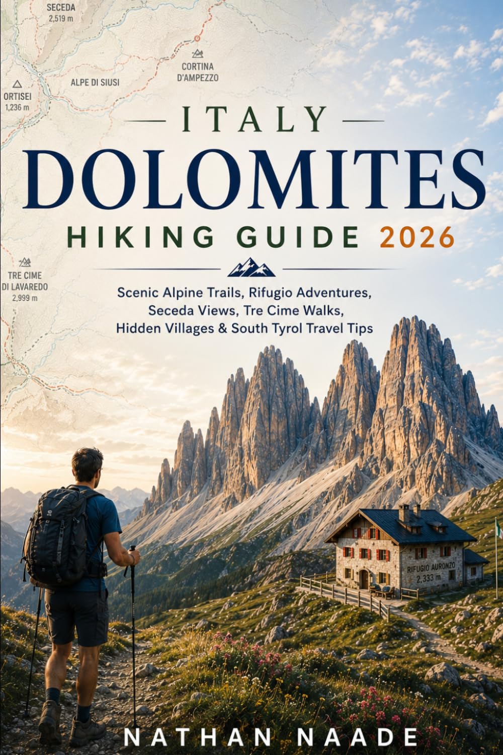 ITALY DOLOMITES HIKING GUIDE 2026: Scenic Alpine Trails, Rifugio Adventures, Seceda Views, Tre Cime Walks, Hidden Villages & South Tyrol Travel Tips (The Frontier Path Series)