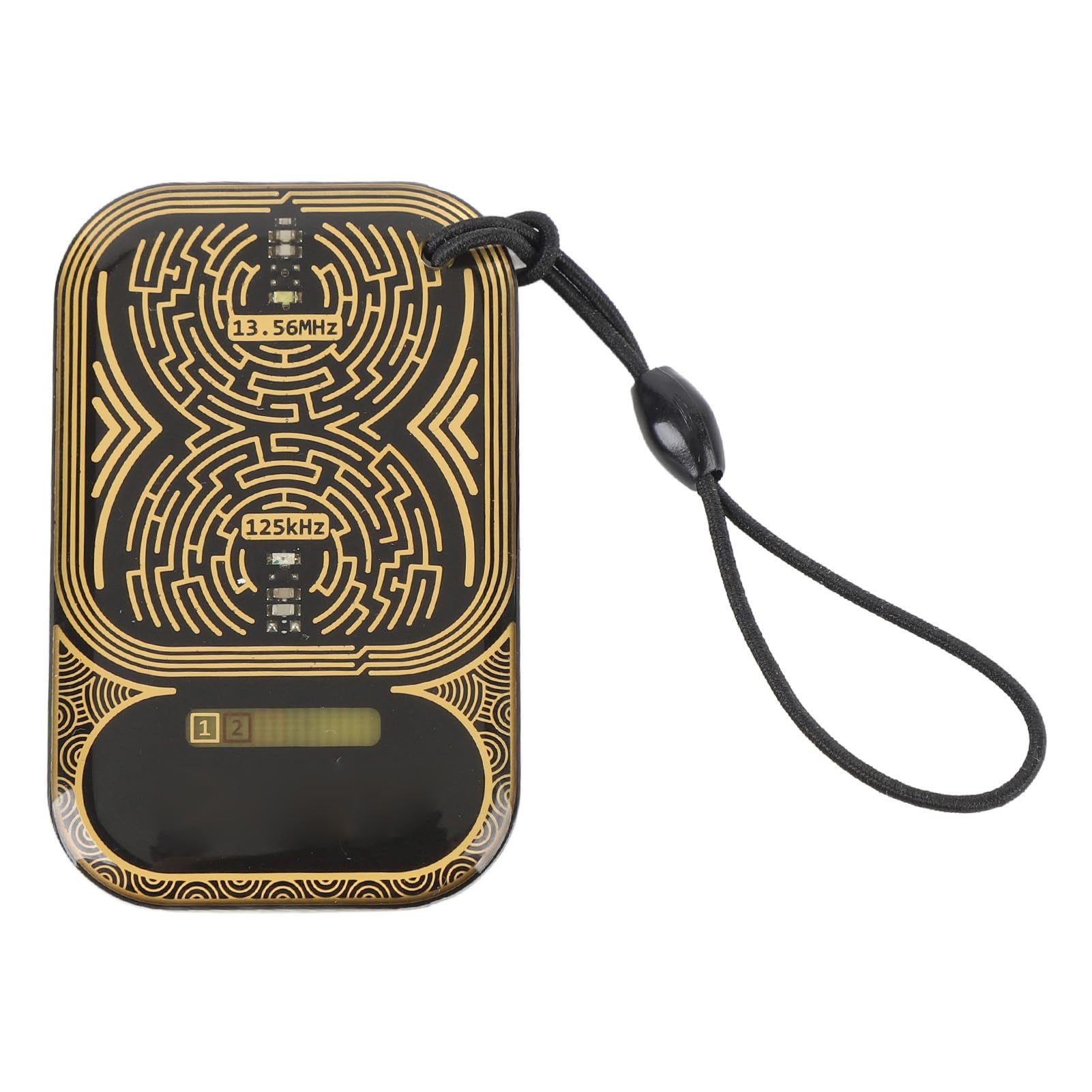 LICAEVEY Porte-clés portable à double fréquence avec détecteur de champ, 125 kHz et 13,56 MHz, testeur RFID pour systèmes de contrôle d'accès, lecteur d'identification IC, indicateur de signal RF