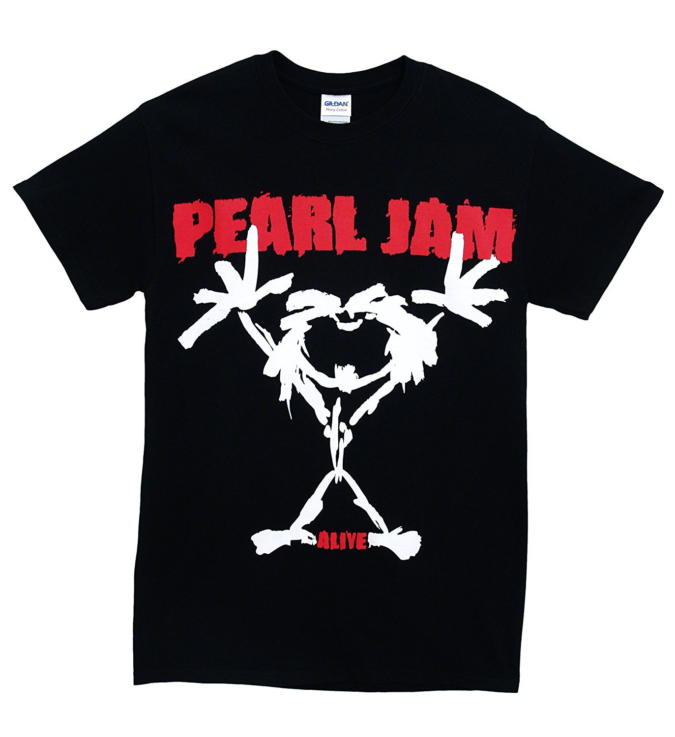 Pearl Jam Black Atmosphere - T-Shirt Stickman (Xl)