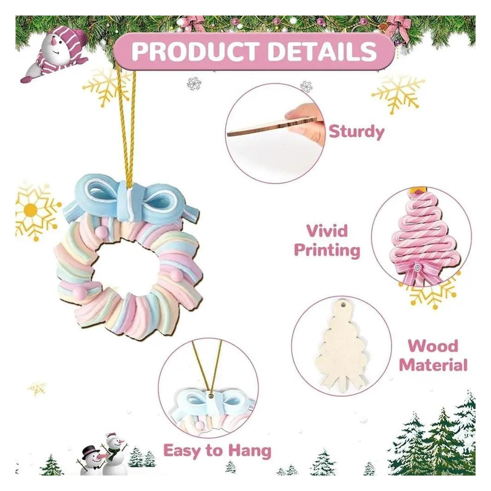 24.12.36 Weihnachts-Pastell-Bonbon-Ornamente