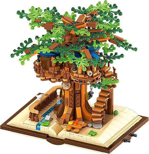 Miniatura 2 de Juego de casa de árbol de amigos para niñas, diseño de bosque de la selva, juguetes de construcción, ideas creativas, juego de aventura para
