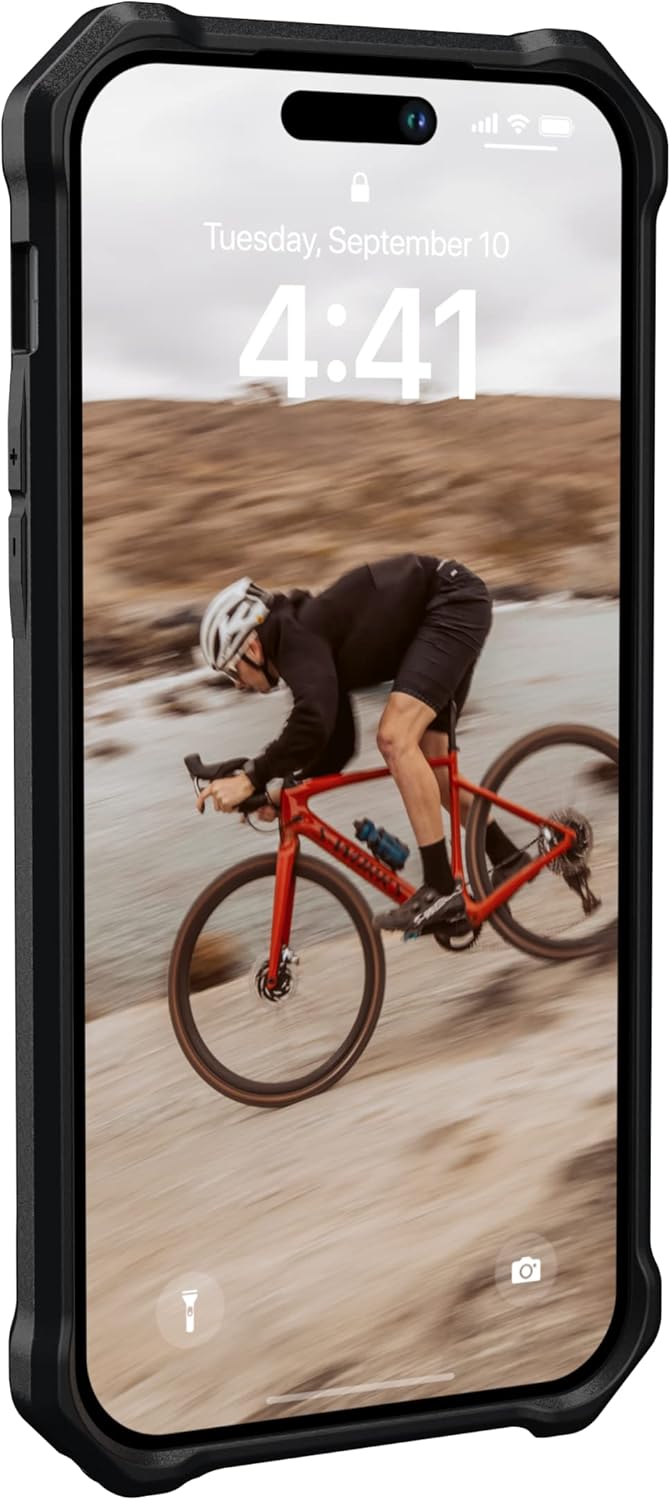 URBAN ARMOR GEAR UAG Designed for iPhone 14 Pro Max Case Black 6.7" Essential Armor Build-in Magnet Compatible with MagSafe Charging Ultra Thin Ergonomic Protective Cover