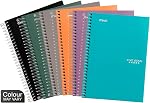 Five Star 5-Subject Cahier, 6" x 9.5" Taille de la feuille, Collège Règled (840039) | 300 Pages/150 Feuilles, Wirebound, Pas de marge, Couvertures en poly de couleur assorties, 1 Carnet de notes, couleur mai Vary