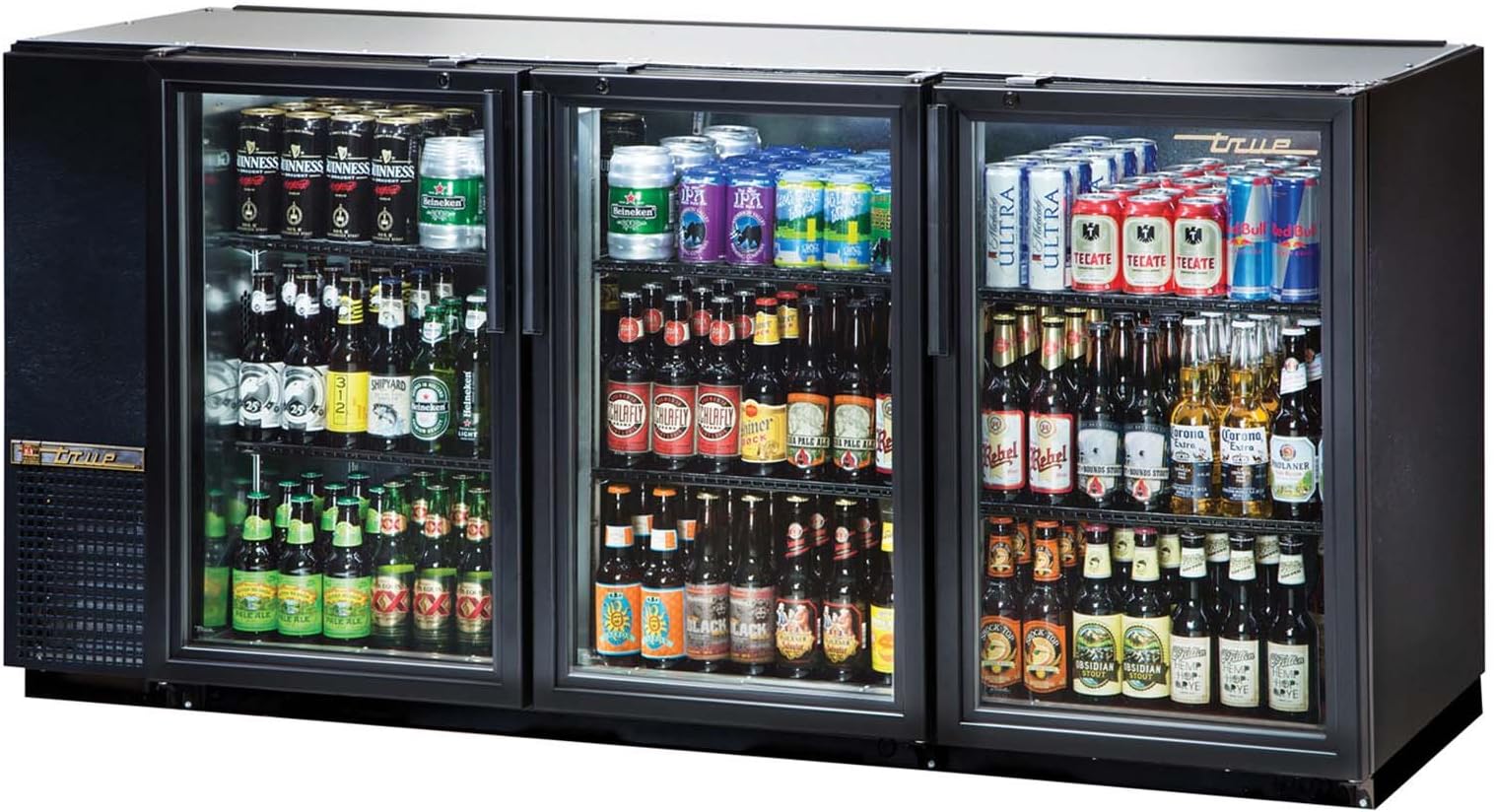 True TBB-24GAL-72G-LD 3 Section 72" Back Bar Cooler
