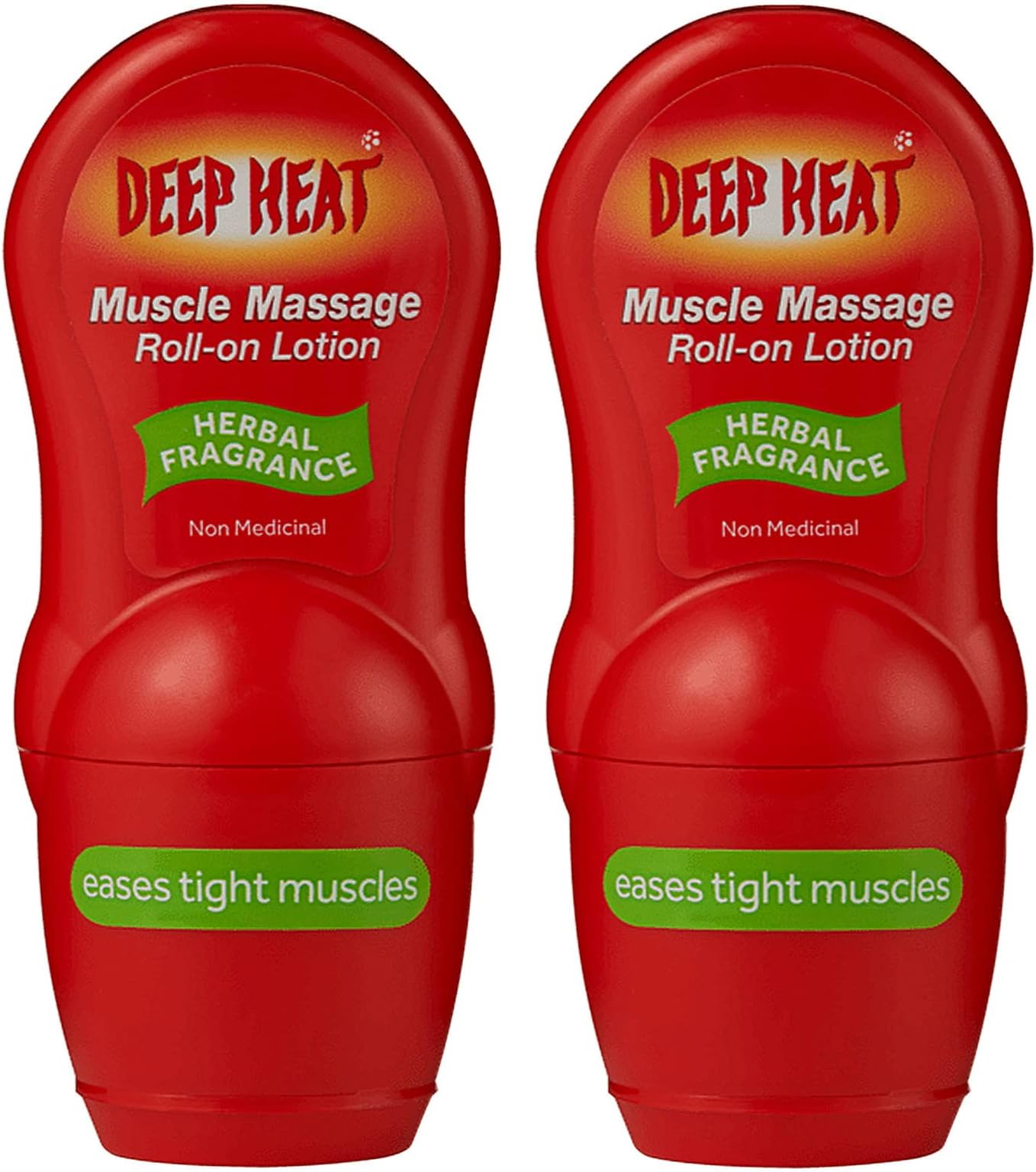 2 x Muscle Massage Roll-on Lotion (Herbal Fragrance)