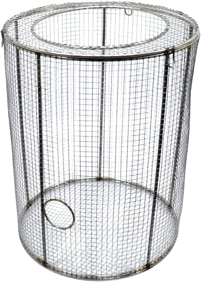 Custom Pro Universal Stainless-Steel Fountain Pump Cage Basket - 9" Diameter x 12" Height