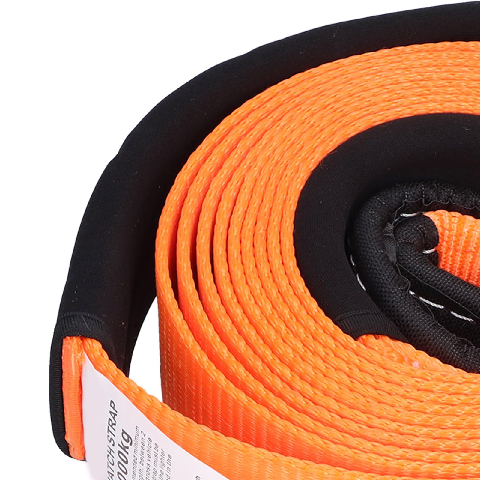 Cuerda de Remolque Offroad, Correa de tracción de poliéster de recuperación, Correa de Remolque de recuperación, 5 Metros 5 toneladas, para SUV, ATV, Kit de Correa de (Orange)