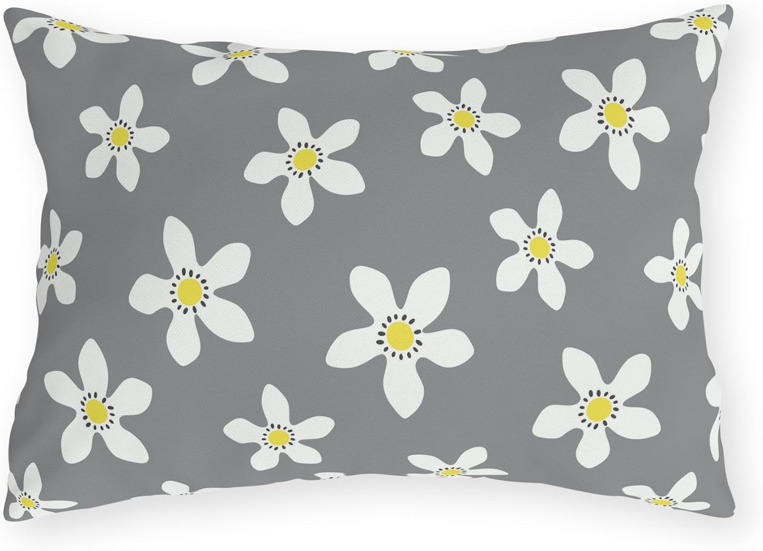 Daisy Outdoor Throw Pillow – Water-Resistant Floral Cushion for Patio, Garden, or Porch Seating