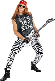 Morph Rock Star Costumes for Men 80's Mens Rocker Costume Punk Outfit 80s Rocker