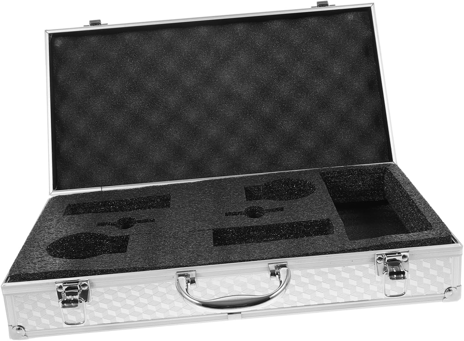 BESTonZON Wireless Microphone Case with Hard Aluminum Shell Lightweight Portable Storage for Handheld Mics Ktv and Karaoke Transport