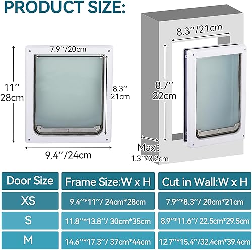 Miniatura 5 de PAWISE Puerta para perro de 2 vías, pequeña