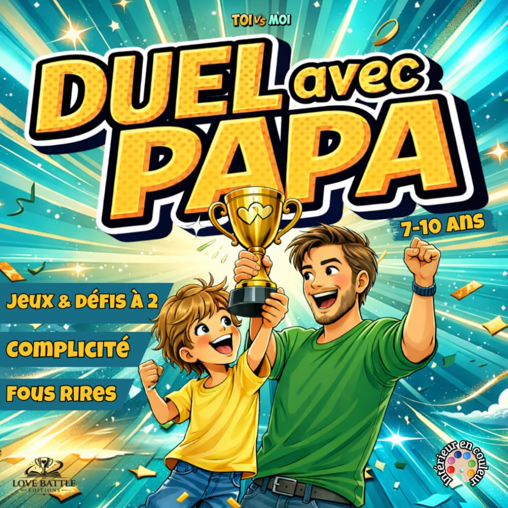 Duel avec Papa: Jeux, défis et activités amusantes à faire avec Papa – Livre de jeuxparent-enfant pour rire et partager des moments complices (7-10 ans)