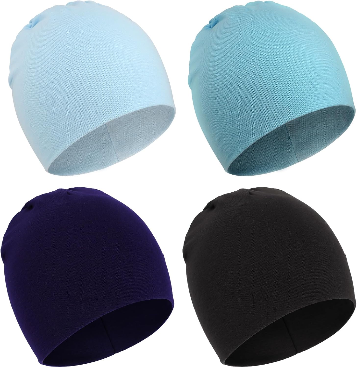 4 Berretti Neonato Unisex - Cappelli Morbidi A Maglia Per Bambini, Ragazzi E Ragazze - Foto 2