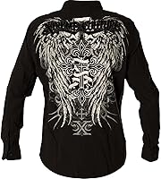 Vista 5 de Xtreme Couture Camisa con botones para hombre Affliction Kings Fall